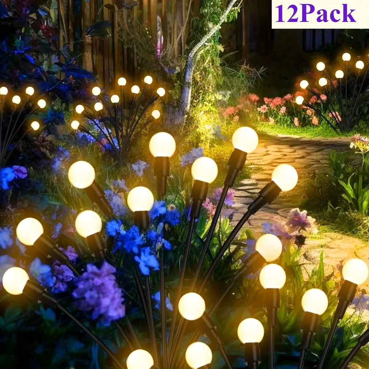 Waterproof Solar Firefly Garden Lights Outdoor Decor