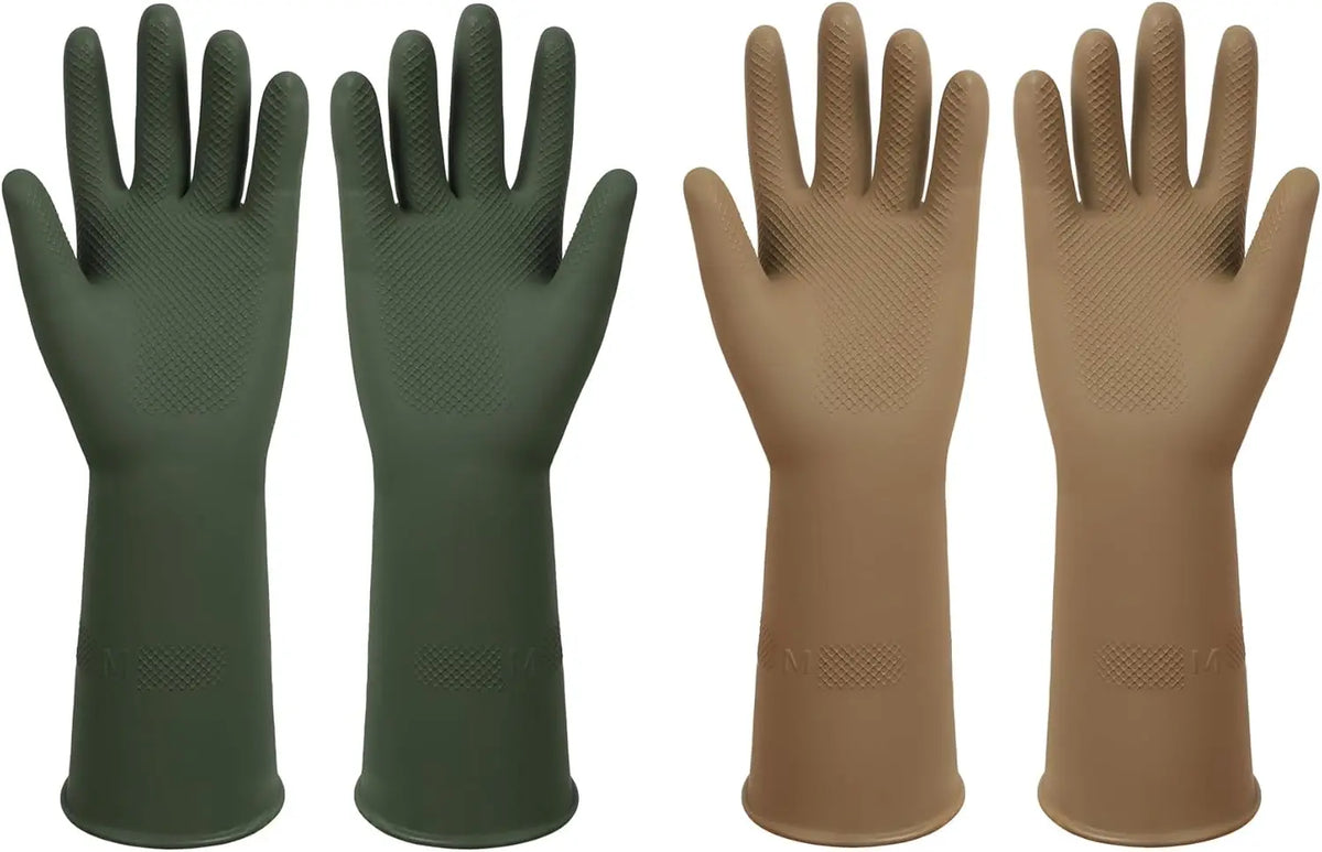 Reusable Dishwashing Rubber Gloves Long Lasting Non-Slip