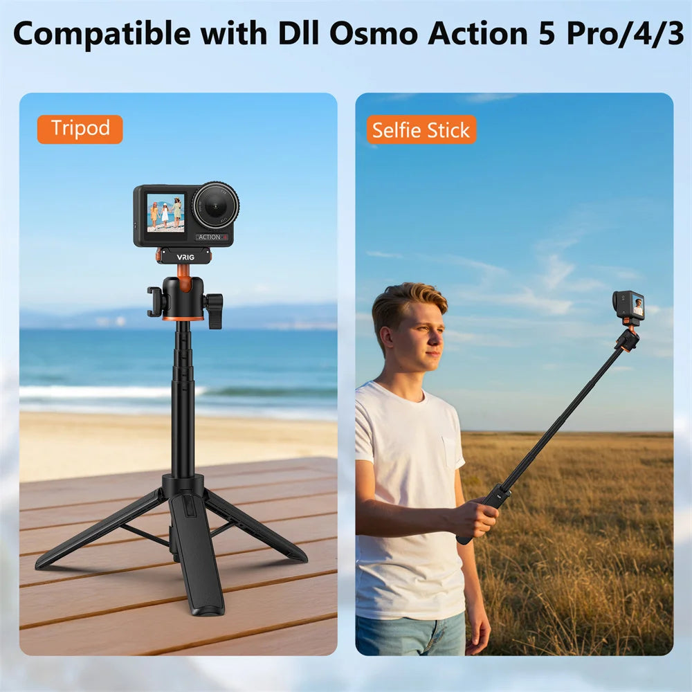 VRIG Magnetic Quick Release Tripod For Action Cameras