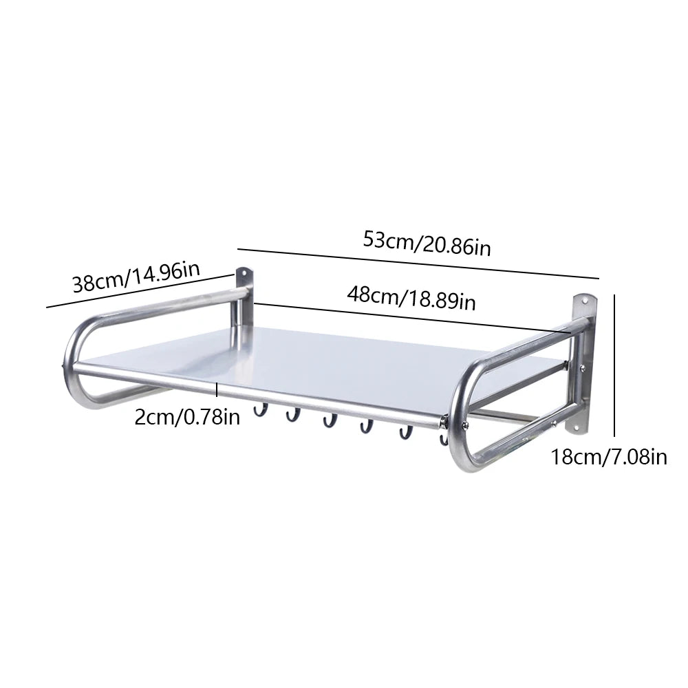 Stainless Steel Wall Mounted Kitchen Microwave Rack