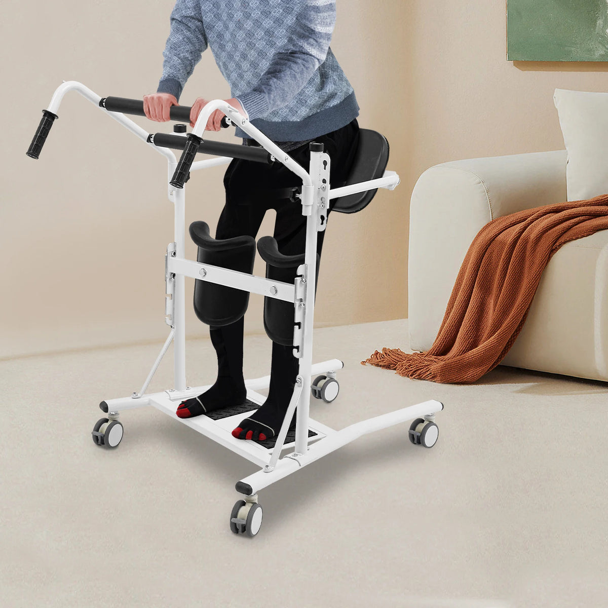 Standing Patient Transfer Lift 264.55lb With Swivel Casters