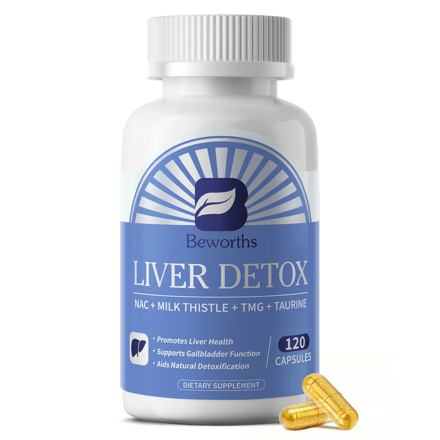 Beworths Liver Detox Pills Milk Thistle Nac Taurine