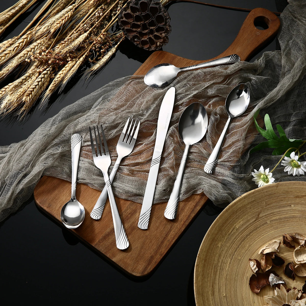 Hansmart 48-Piece Stainless Steel Cutlery Set