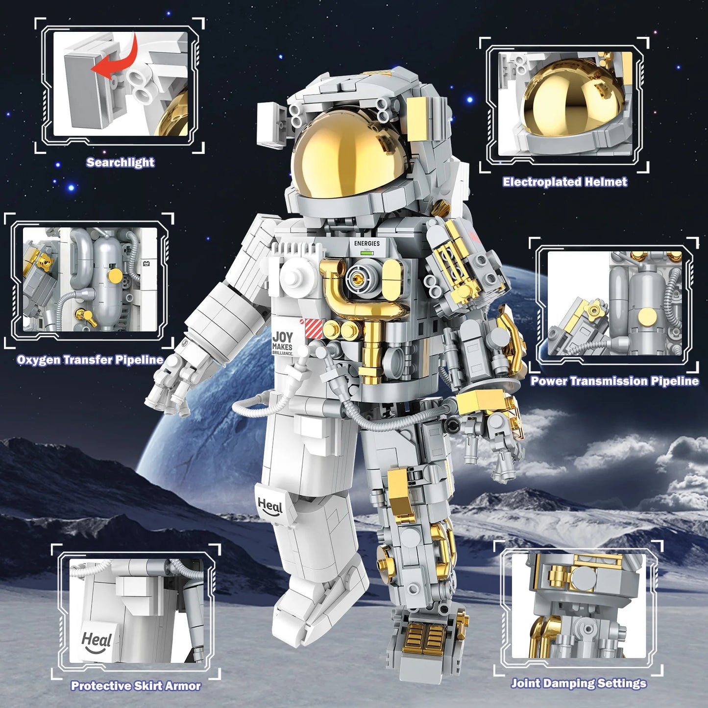 JMBricklayer Space Astronaut Building Blocks