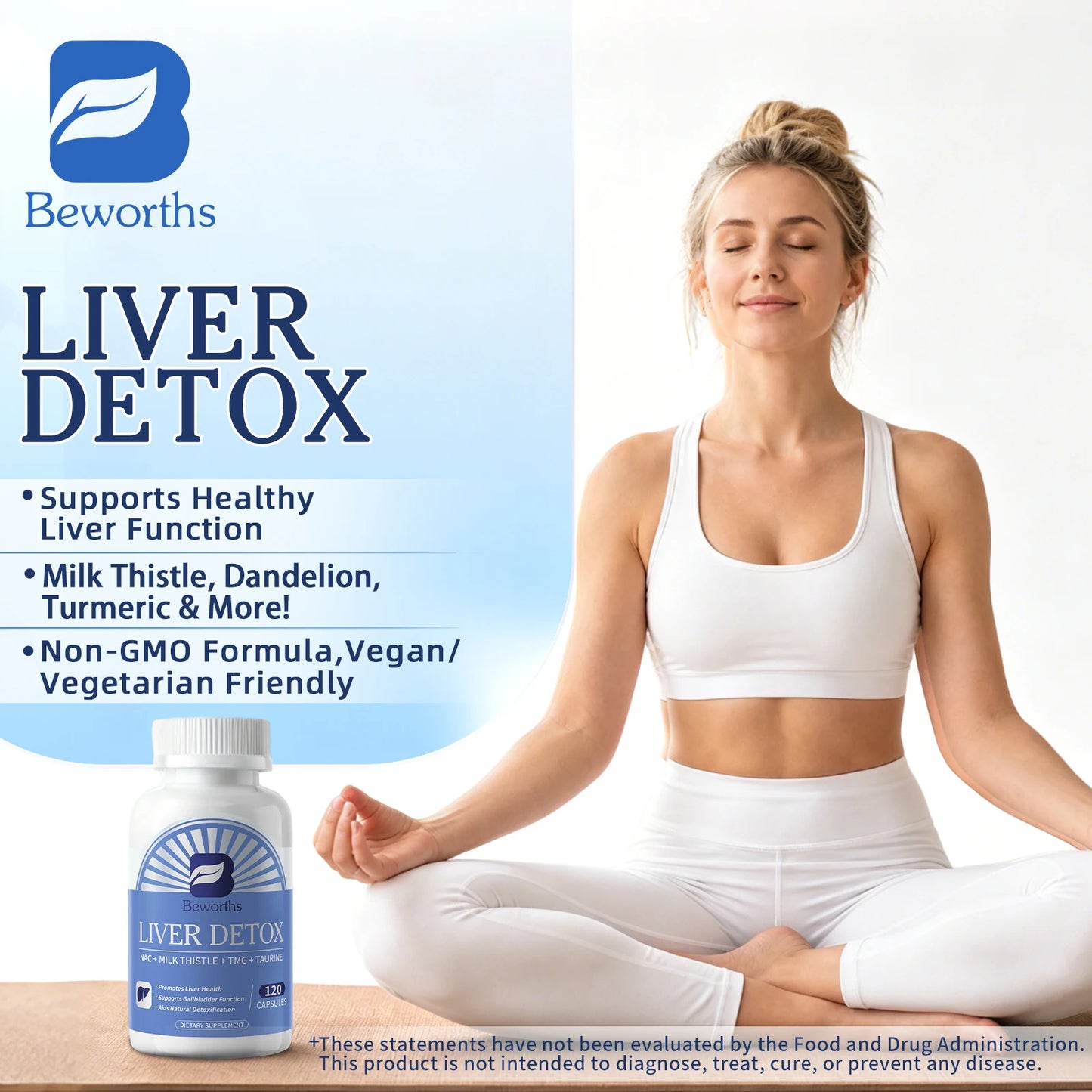 Beworths Liver Detox Pills Milk Thistle Nac Taurine