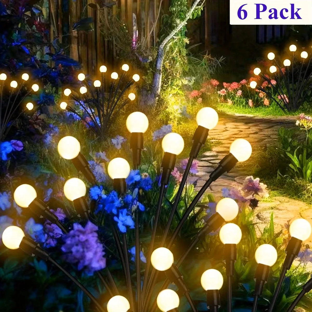 Waterproof Solar Firefly Garden Lights Outdoor Decor