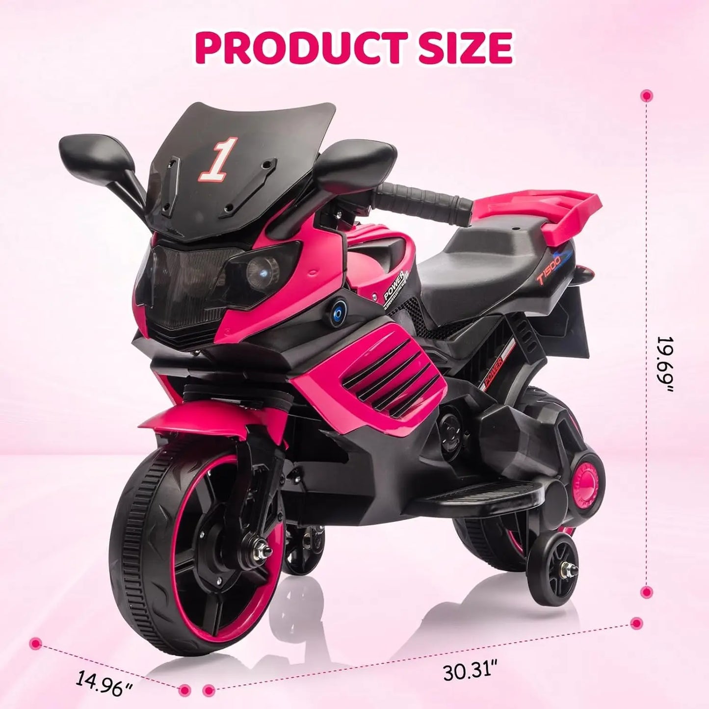 HiMISS 6V Electric Ride On Motorcycle For Toddlers