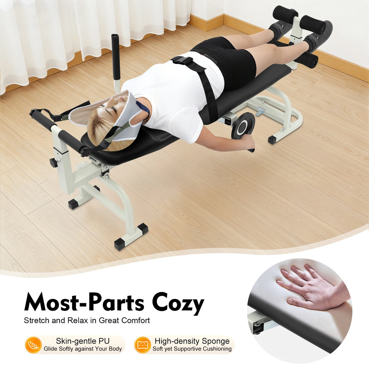Back Stretch Bench Cervical Traction Device For Neck Pain