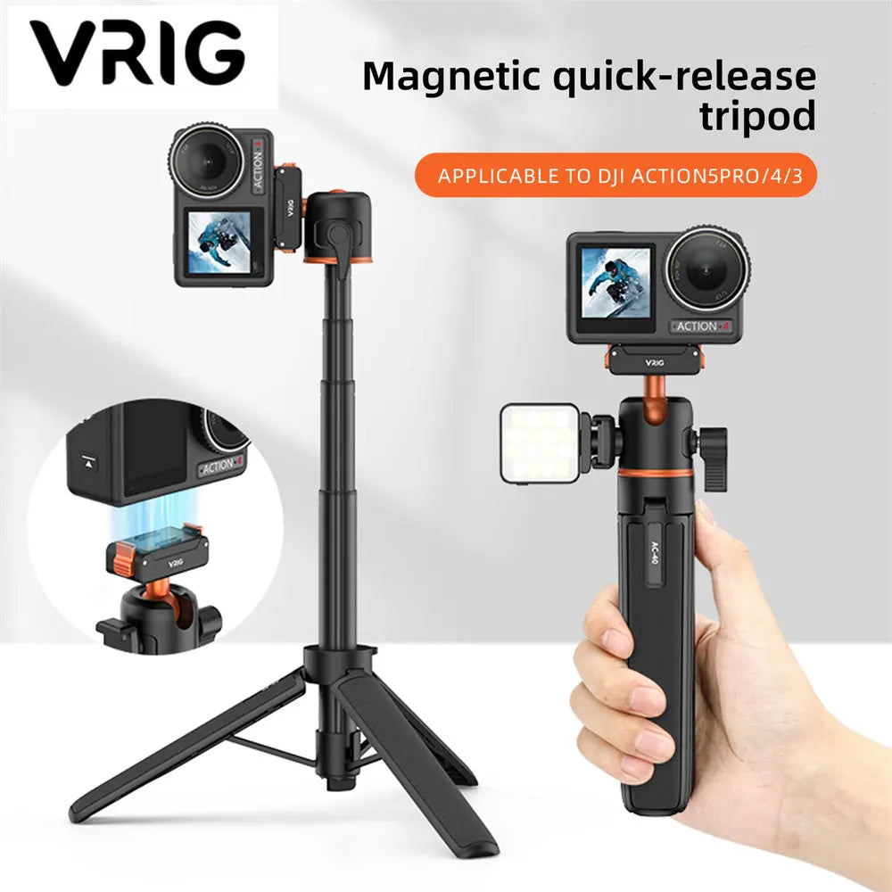 VRIG Magnetic Quick Release Tripod For Action Cameras