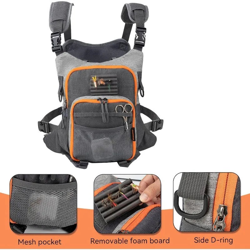 Lightweight Fly Fishing Chest Tackle Pack