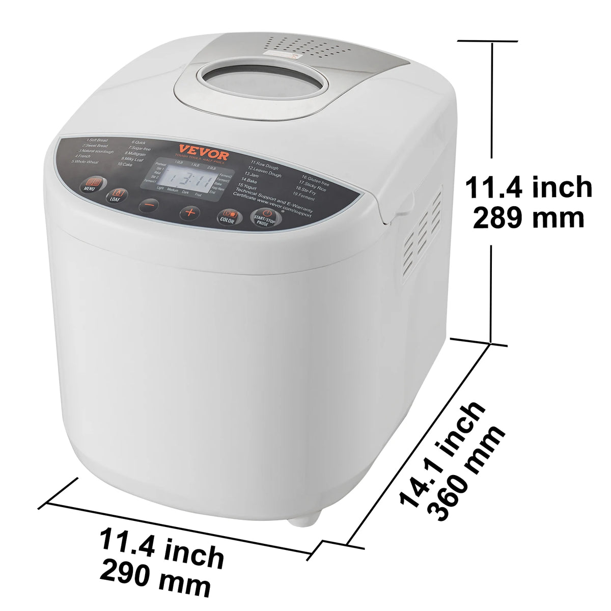 SucceBuy Fifteen In One Bread Maker With Gluten Free Setting