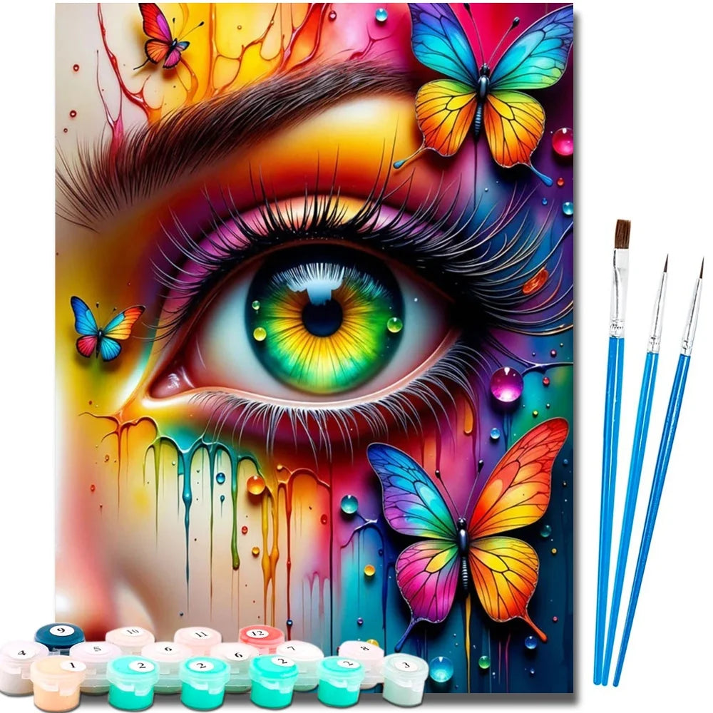 Paint By Numbers Kit For Adults Canvas Art Gift Set
