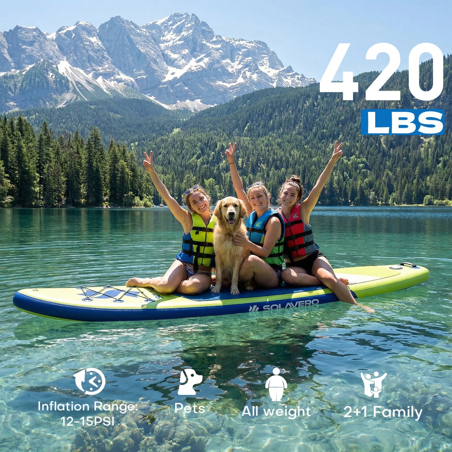 Inflatable Stand Up Paddle Board With Pump And Accessories