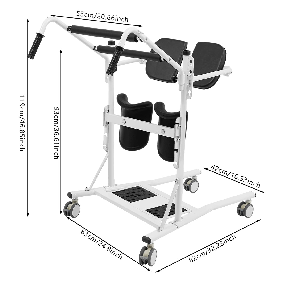 Standing Patient Transfer Lift 264.55lb With Swivel Casters