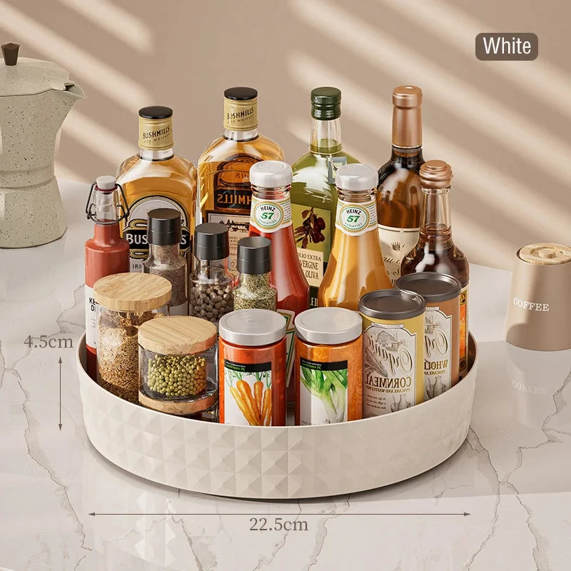 360 Degree Rotating Kitchen Spice Storage Rack