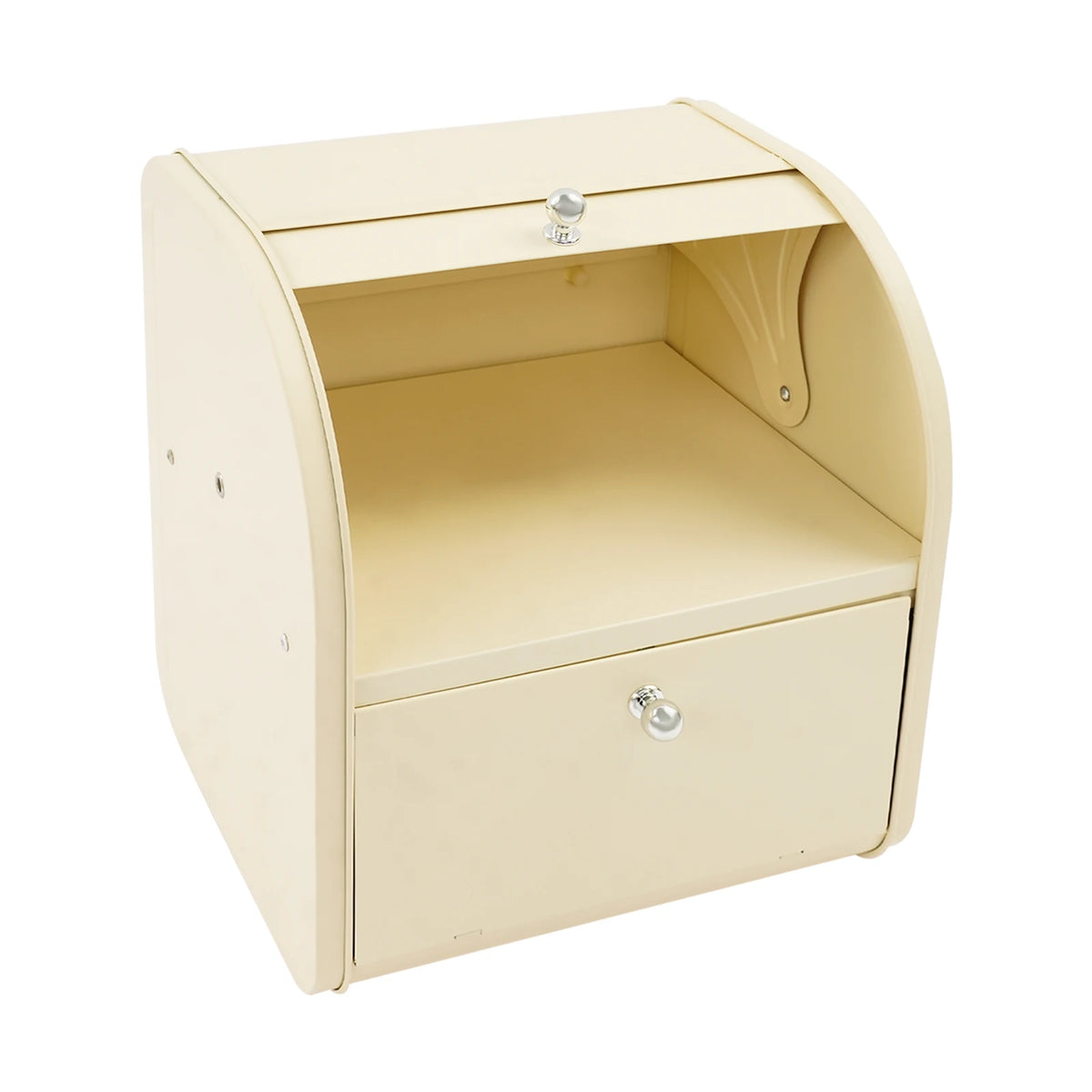 Two Tier Carbon Steel Roll Top Bread Storage Box
