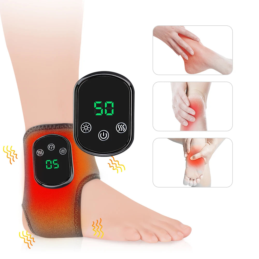 Hailicare Electric Foot Ankle Massager Heat and Vibration