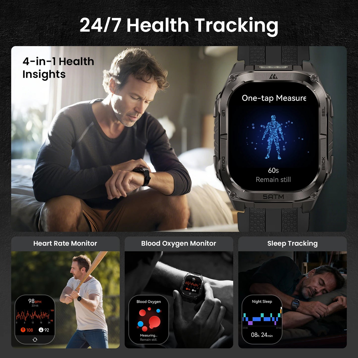 KOSPET Tank M4C GPS Smartwatch For Men
