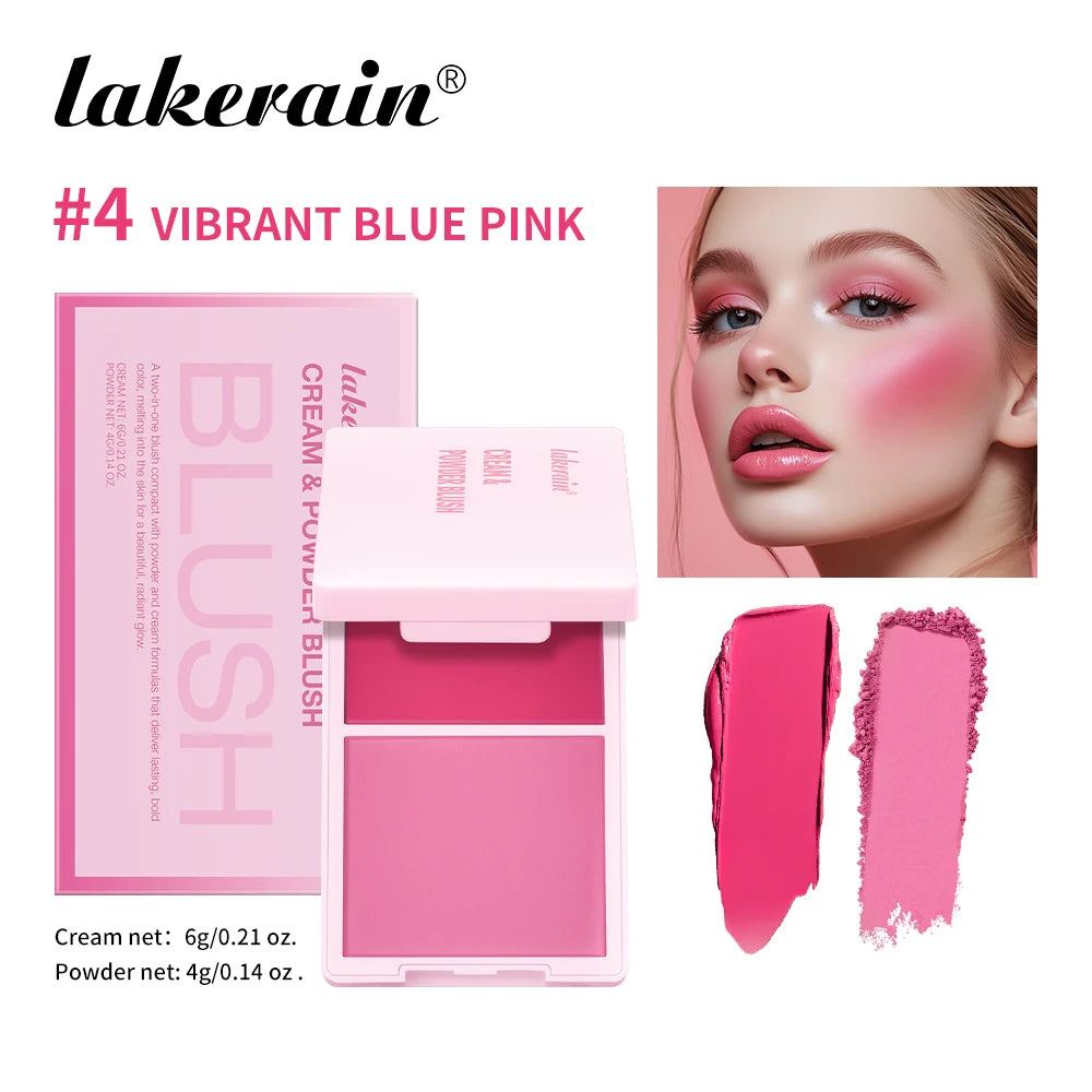 Ibcccndc Lakerain Cream Blush 2In1 Long Lasting Pink
