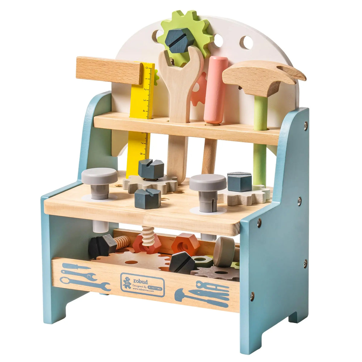 Robud Wooden Play Tool Workbench Set Montessori Toy
