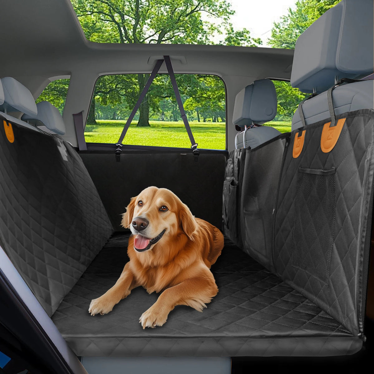 BORWART Waterproof Dog Car Seat Cover Hammock Extender
