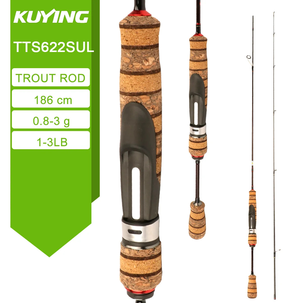 Kuying Teton Spinning Casting Rod 0.8-8g 1-8lb