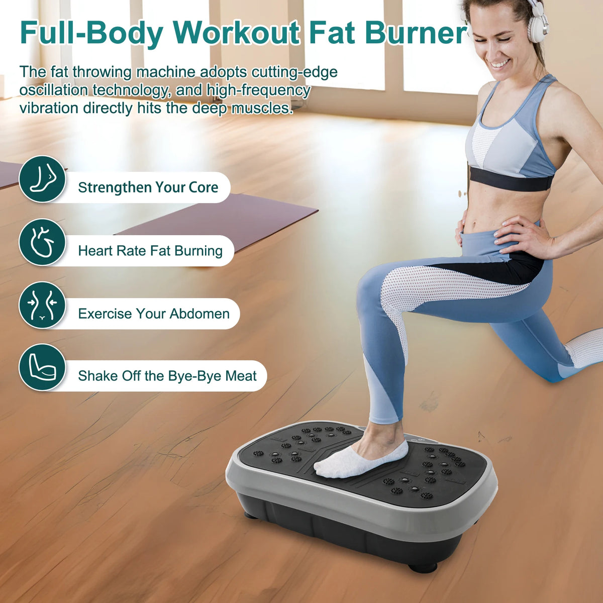 Vibration Plate Exercise Machine For Home Body Shaping