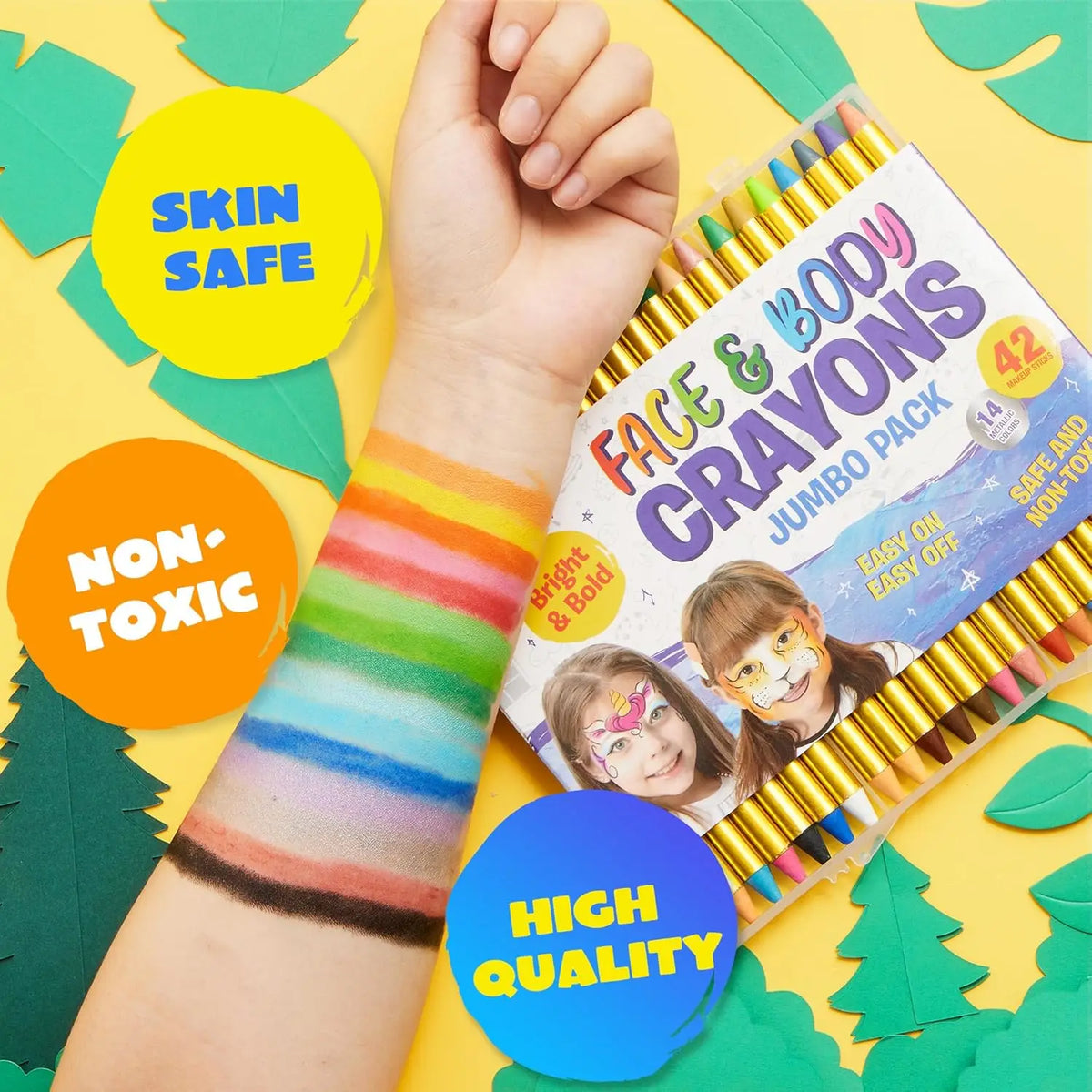 Joyfy Face And Body Paint Crayons Kit