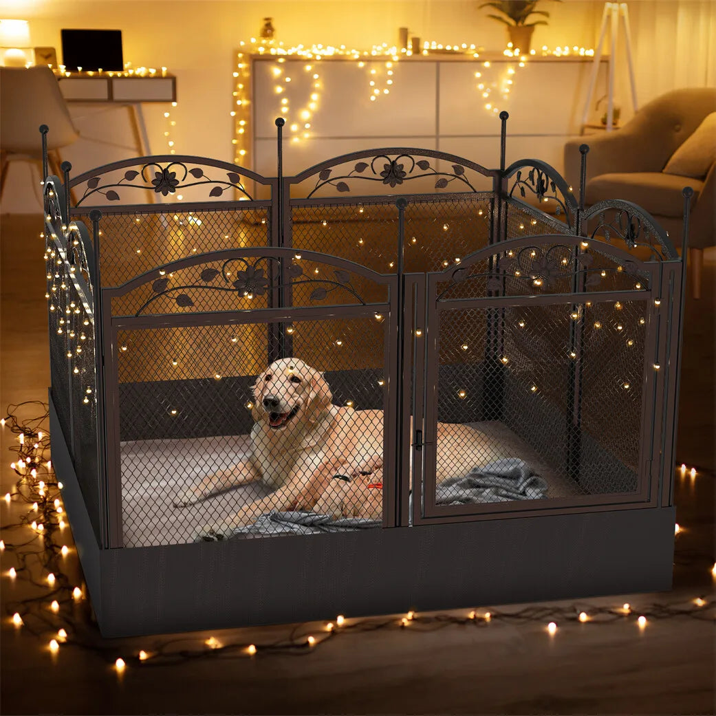 Borwart Heavy Duty Dog Playpen 8 Panel Exercise Enclosure