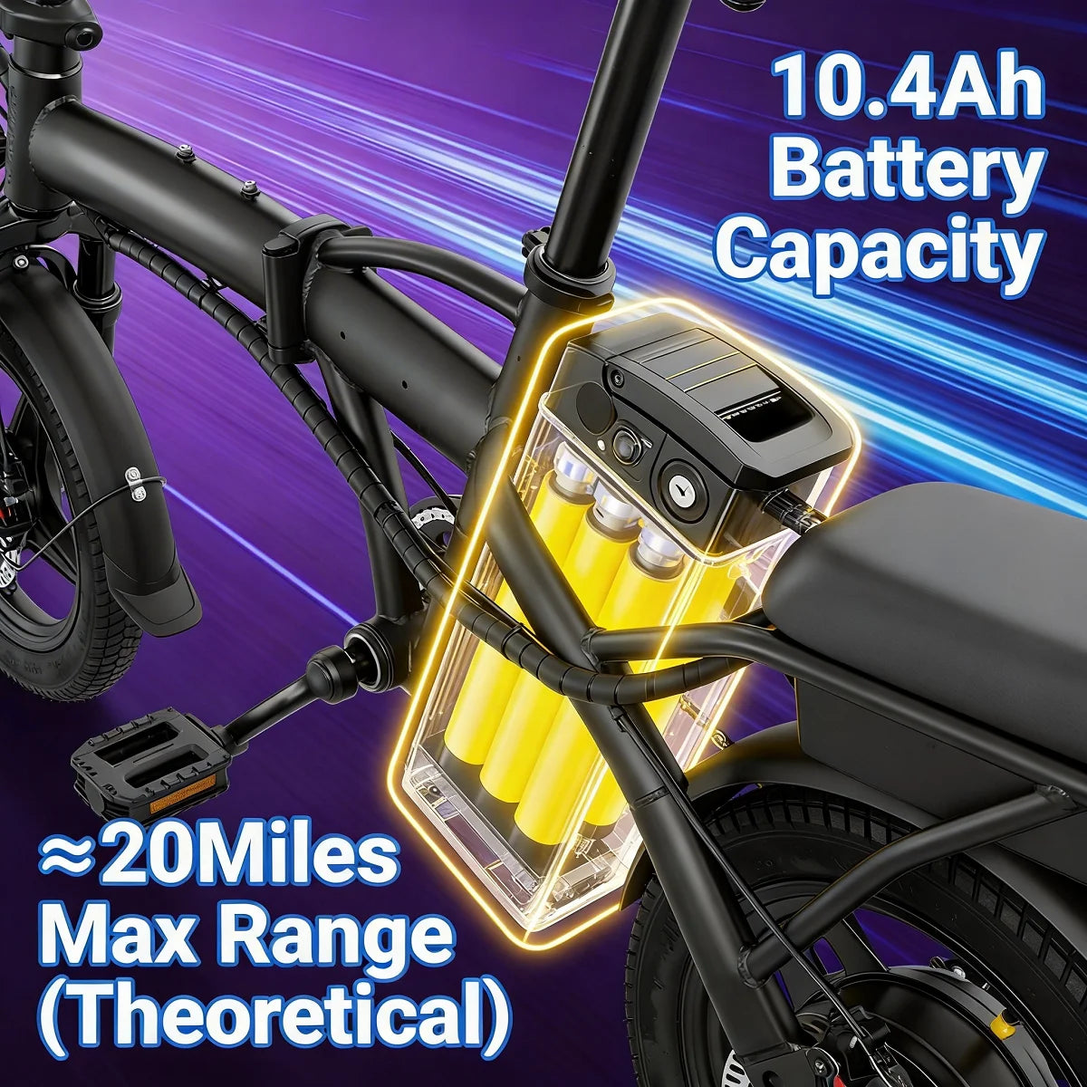 HEZZO T5 Folding Electric Bike 48V 350W