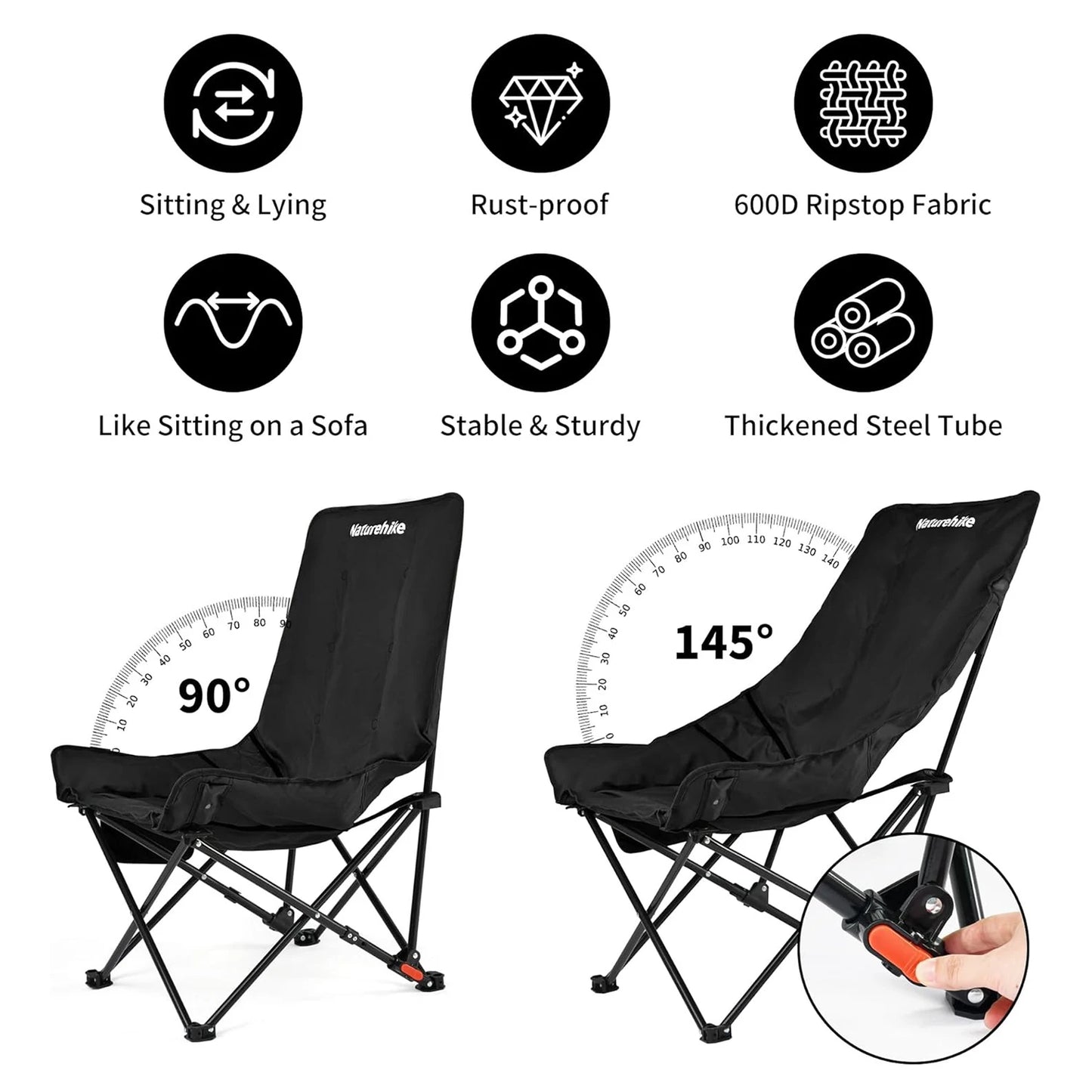 Naturehike Sea Star Recliner Folding Moon Chair