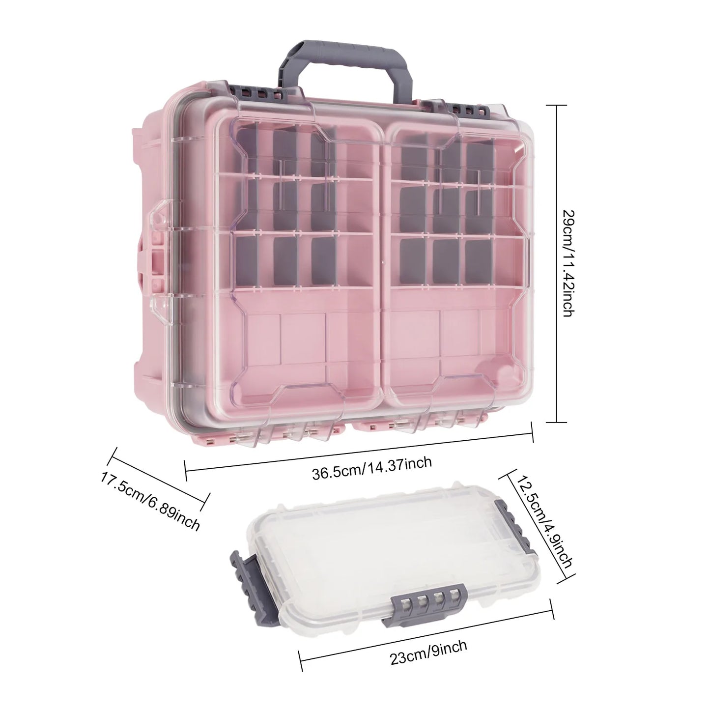 Fishing Tackle Box Organizer With Removable Slots