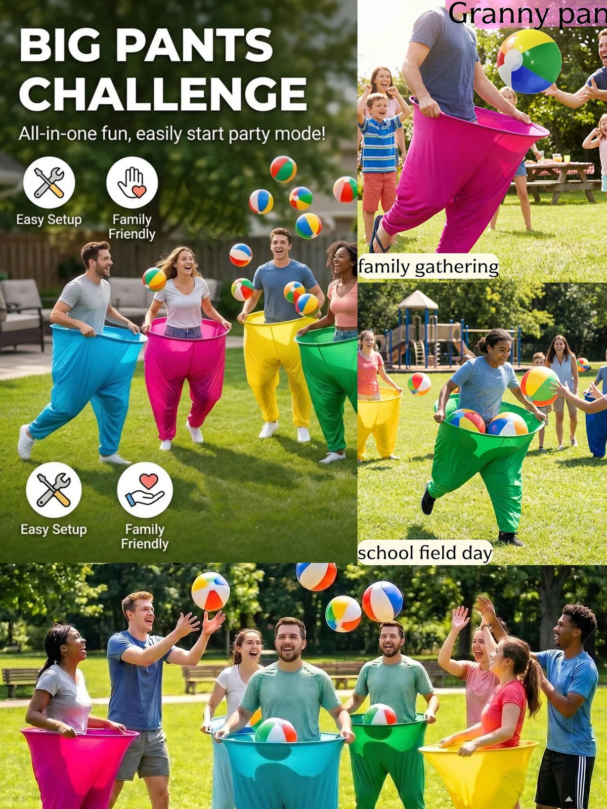 Grandma Pants Toss Game Set For Outdoor Parties