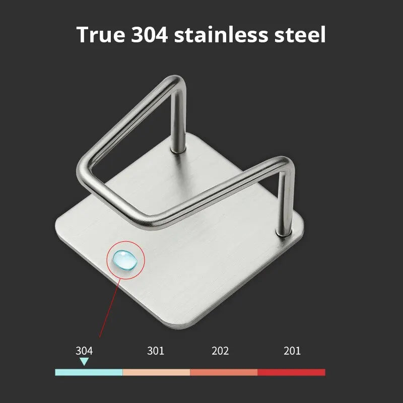 Stainless Steel Sink Sponge Rack With Drainage