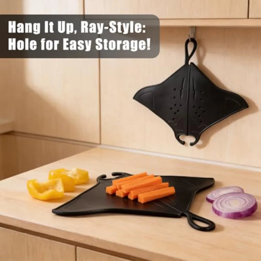 Bamboo Cutting Board With Handle For Kitchen