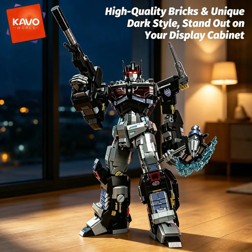KAVOWORLD Posable Mecha Robot Building Blocks Toy