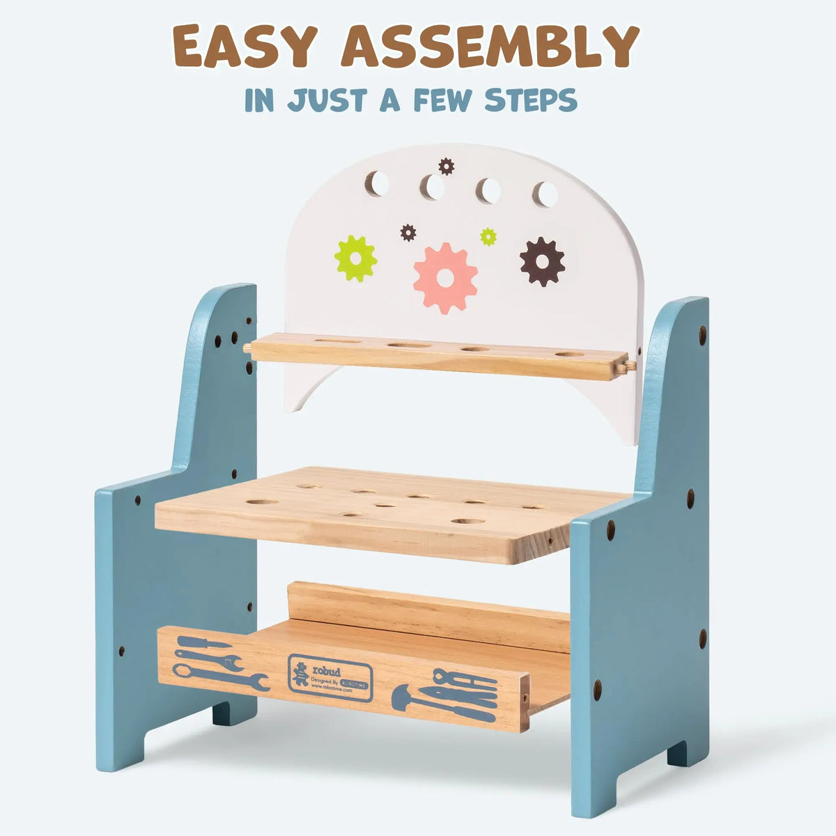 Robud Wooden Play Tool Workbench Set Montessori Toy