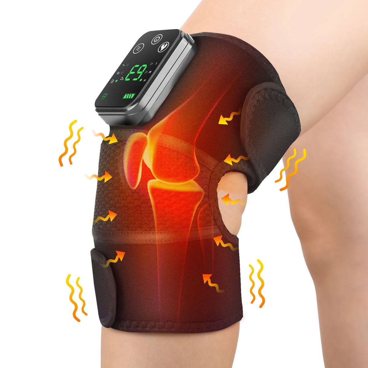Hailicare Cordless Heated Knee Massager With Vibration
