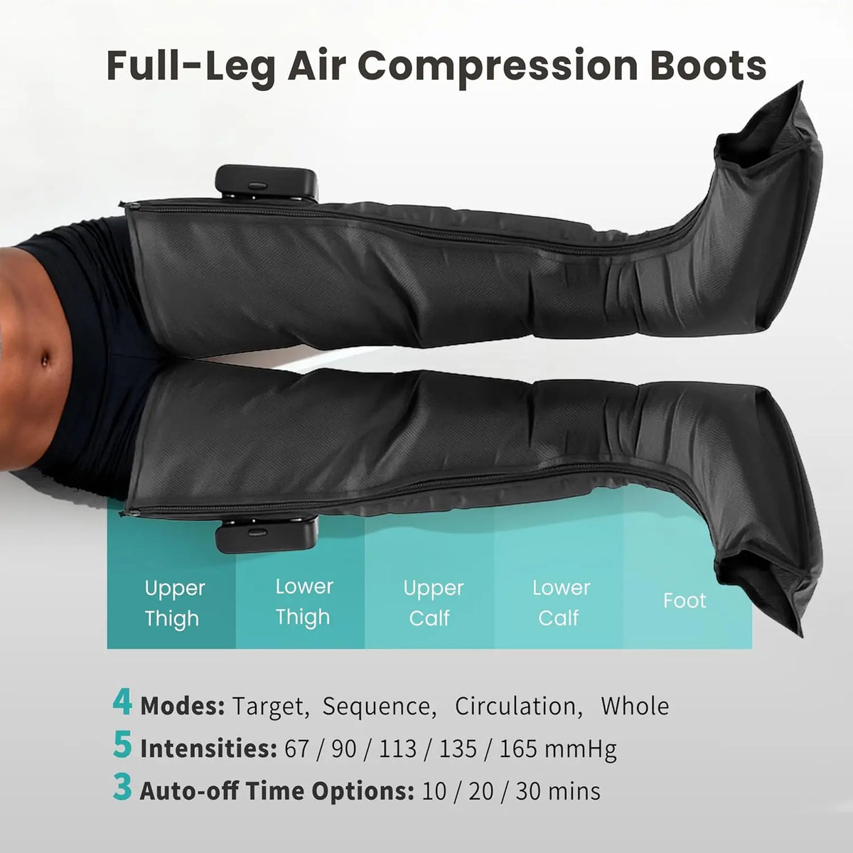 Air Compression Leg Massager for Circulation and Pain Relief