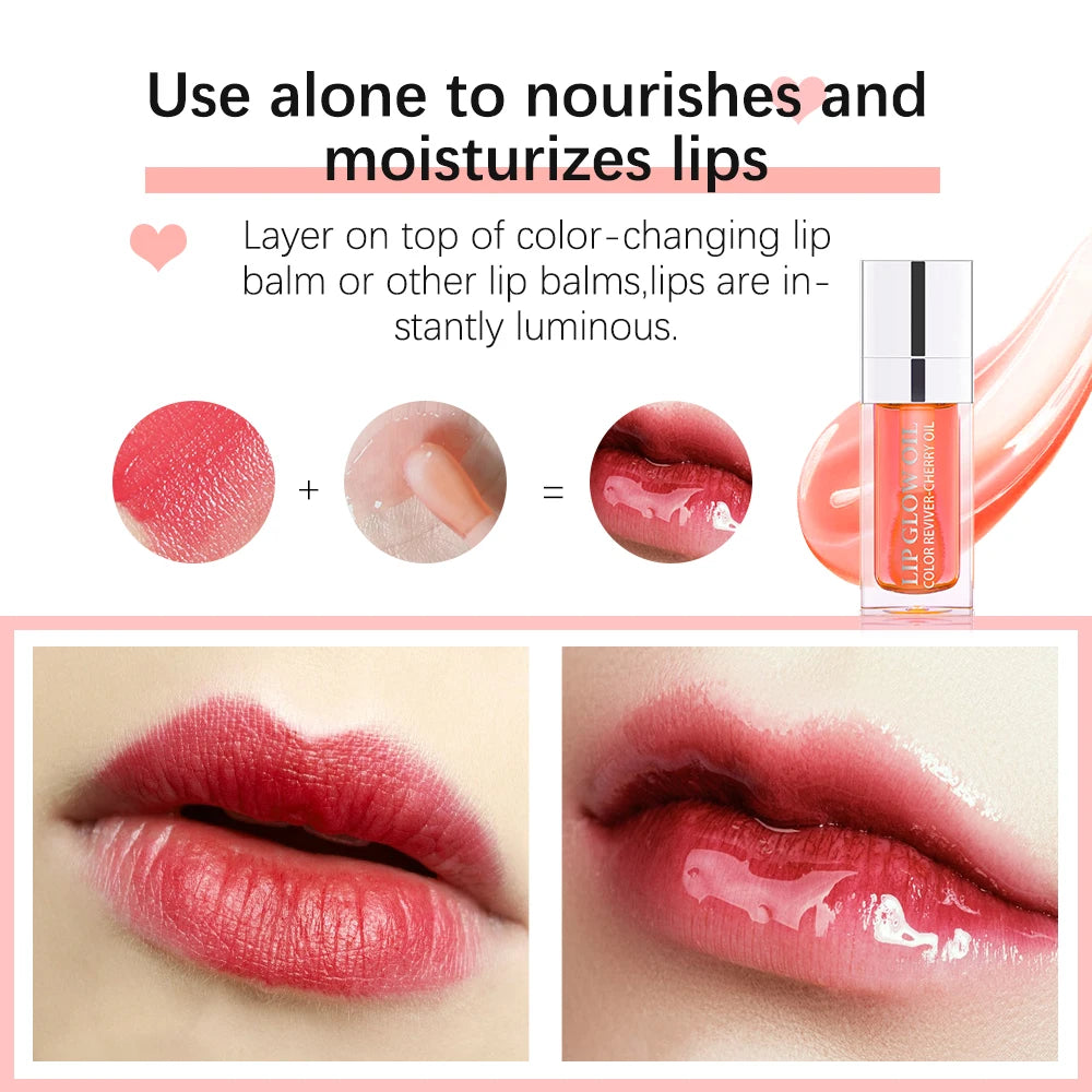 ibcccndc Glassy Lip Glow Oil Hydrating Lip Care