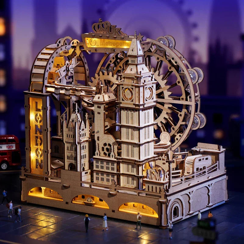 Robotime London City 3D Marble Run Puzzle With Lights
