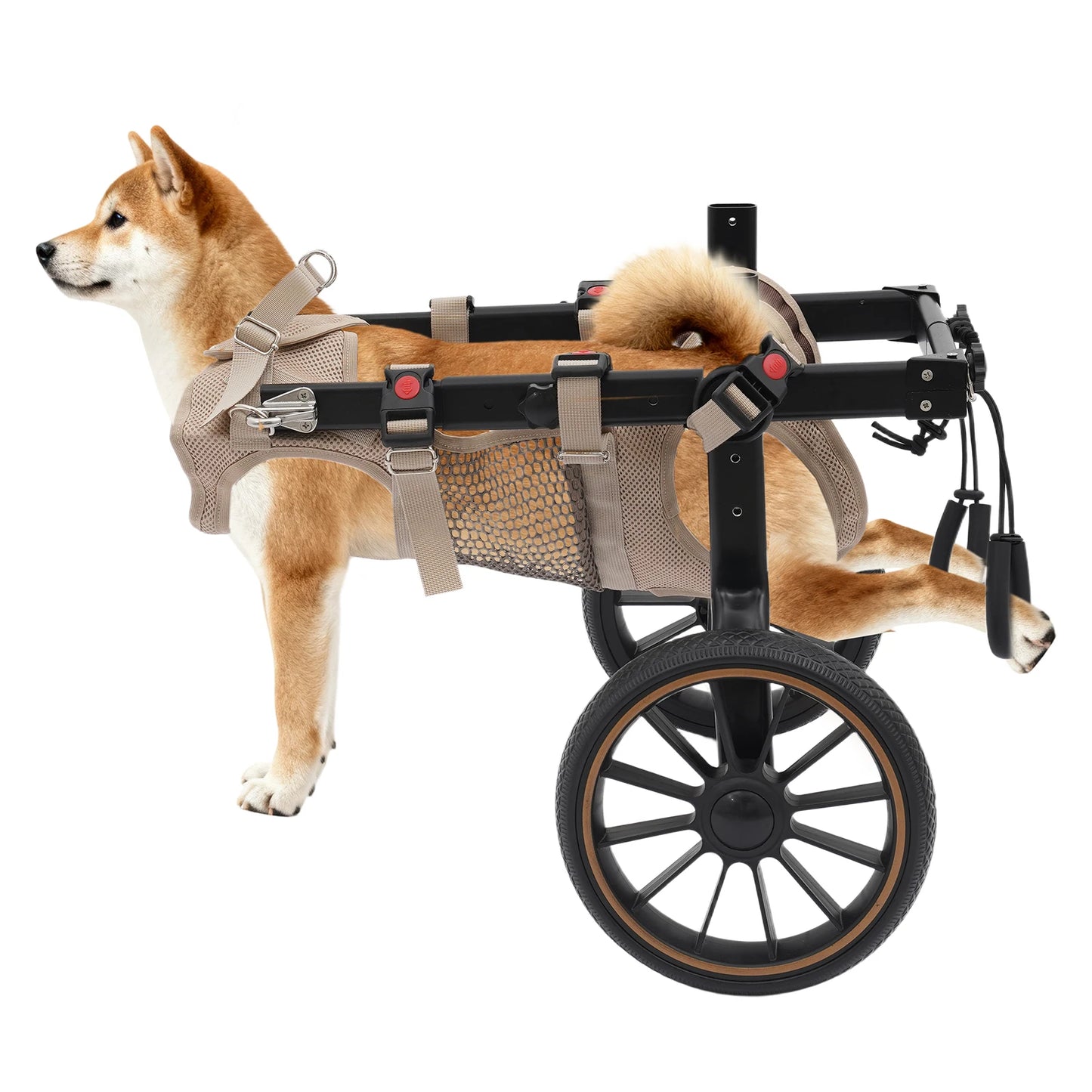 Bymaocar Adjustable Aluminum Dog Wheelchair Hind Leg Support
