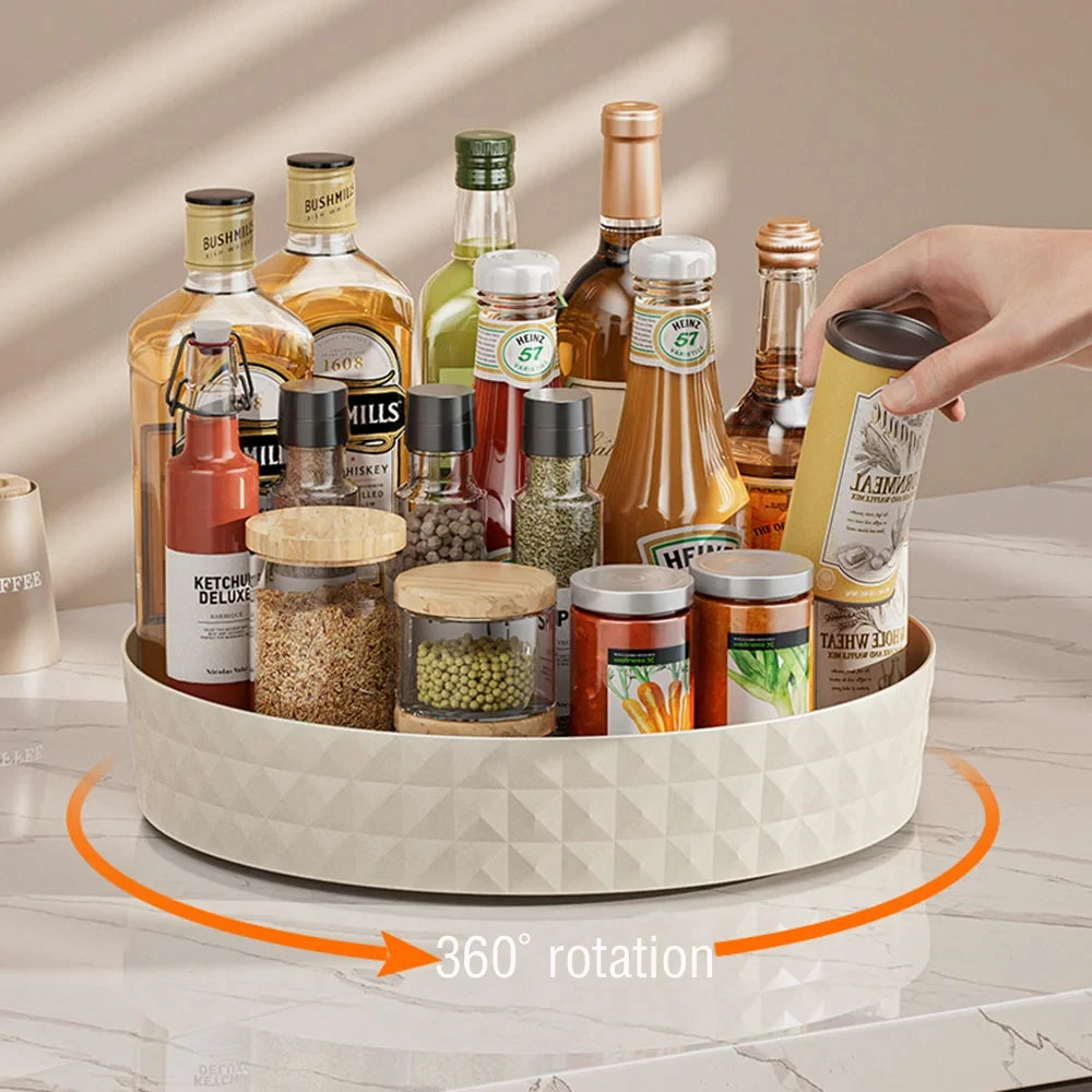 360 Degree Rotating Kitchen Spice Storage Rack