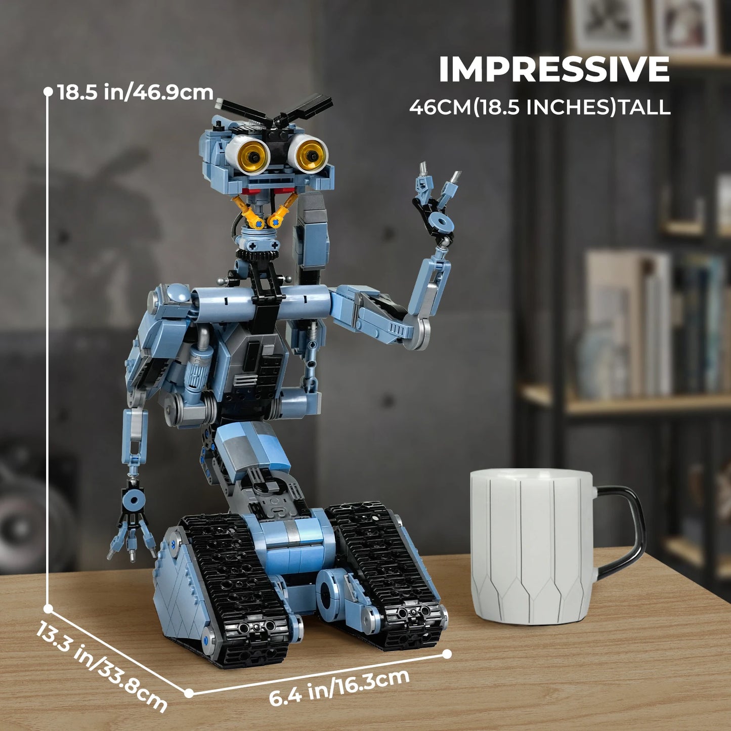 Johnny 5 Robot Building Blocks Compatible Movie Model