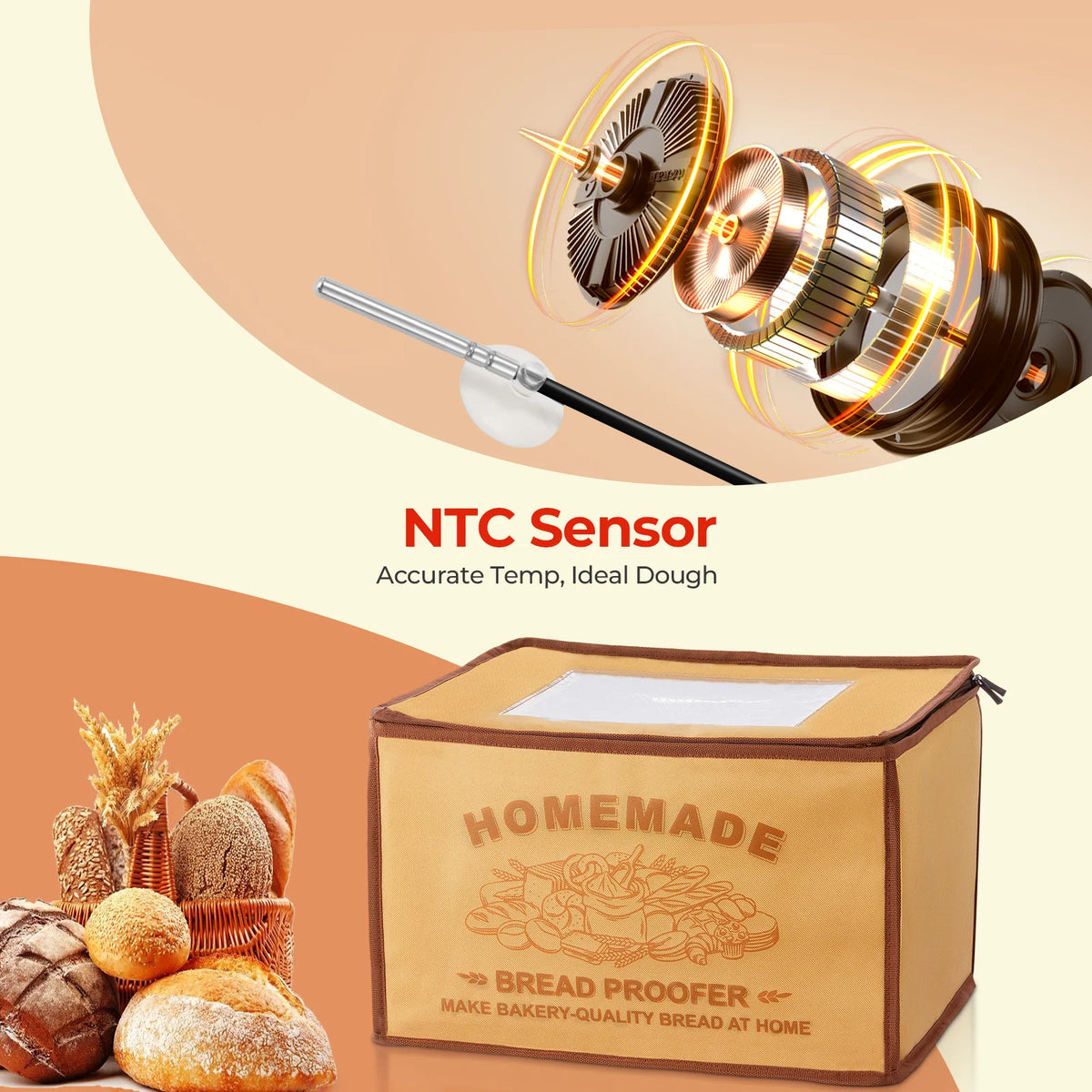 Folding Bread Proofing Box With Temp Timer Control