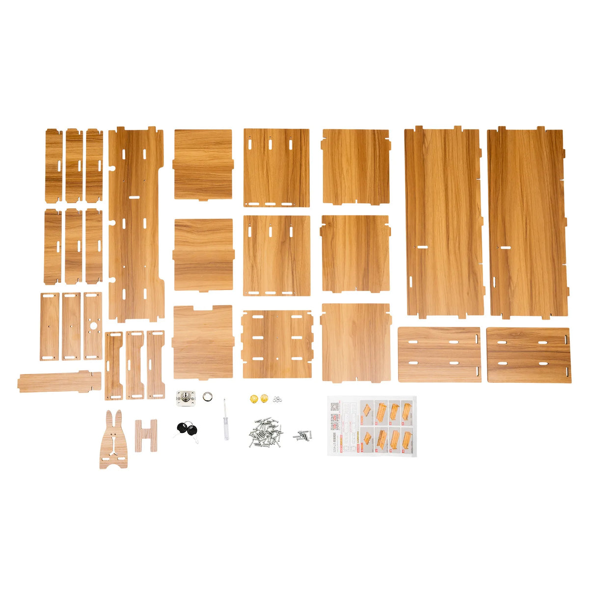 Tabletop Wooden Desk Organizer With Drawers