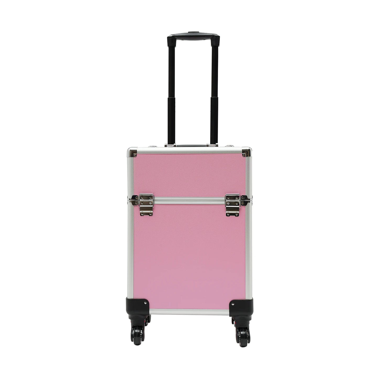 Aluminum Makeup Train Case With Lock And Wheels