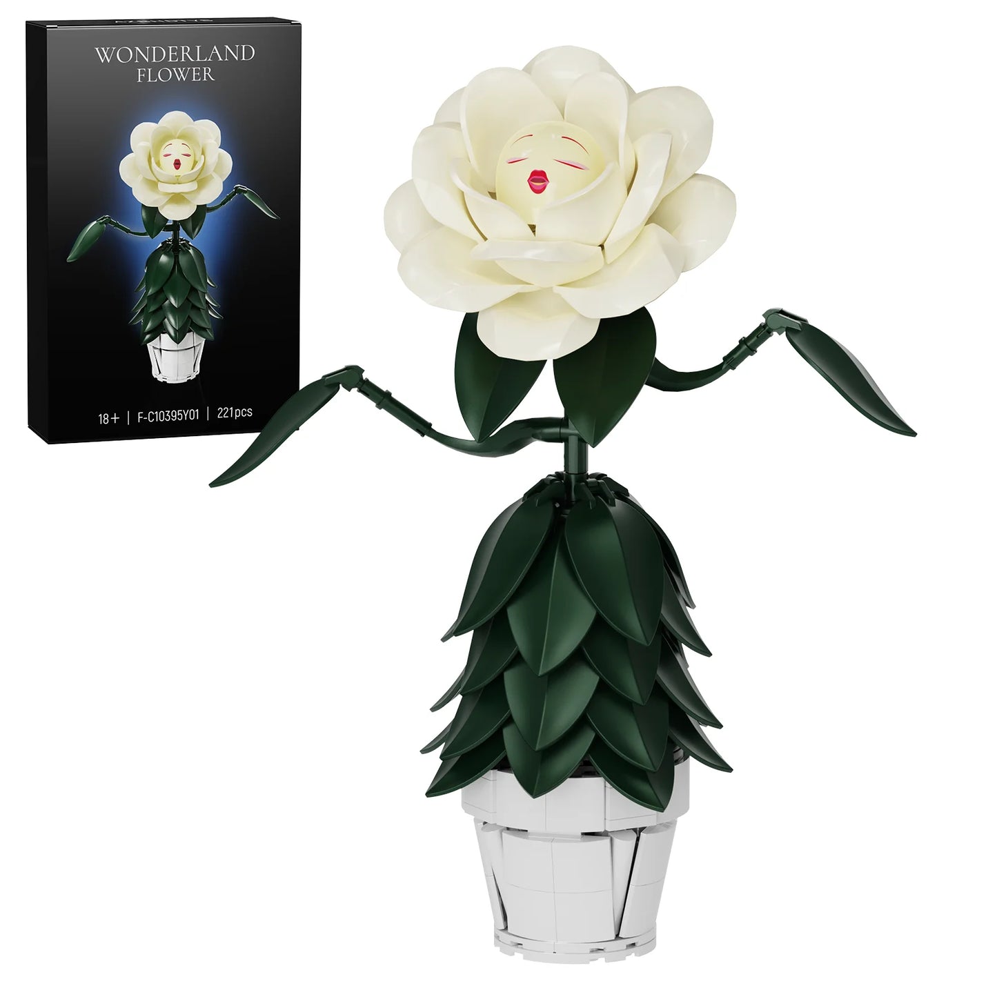Wonderland Flower Building Blocks Set For Home Decor