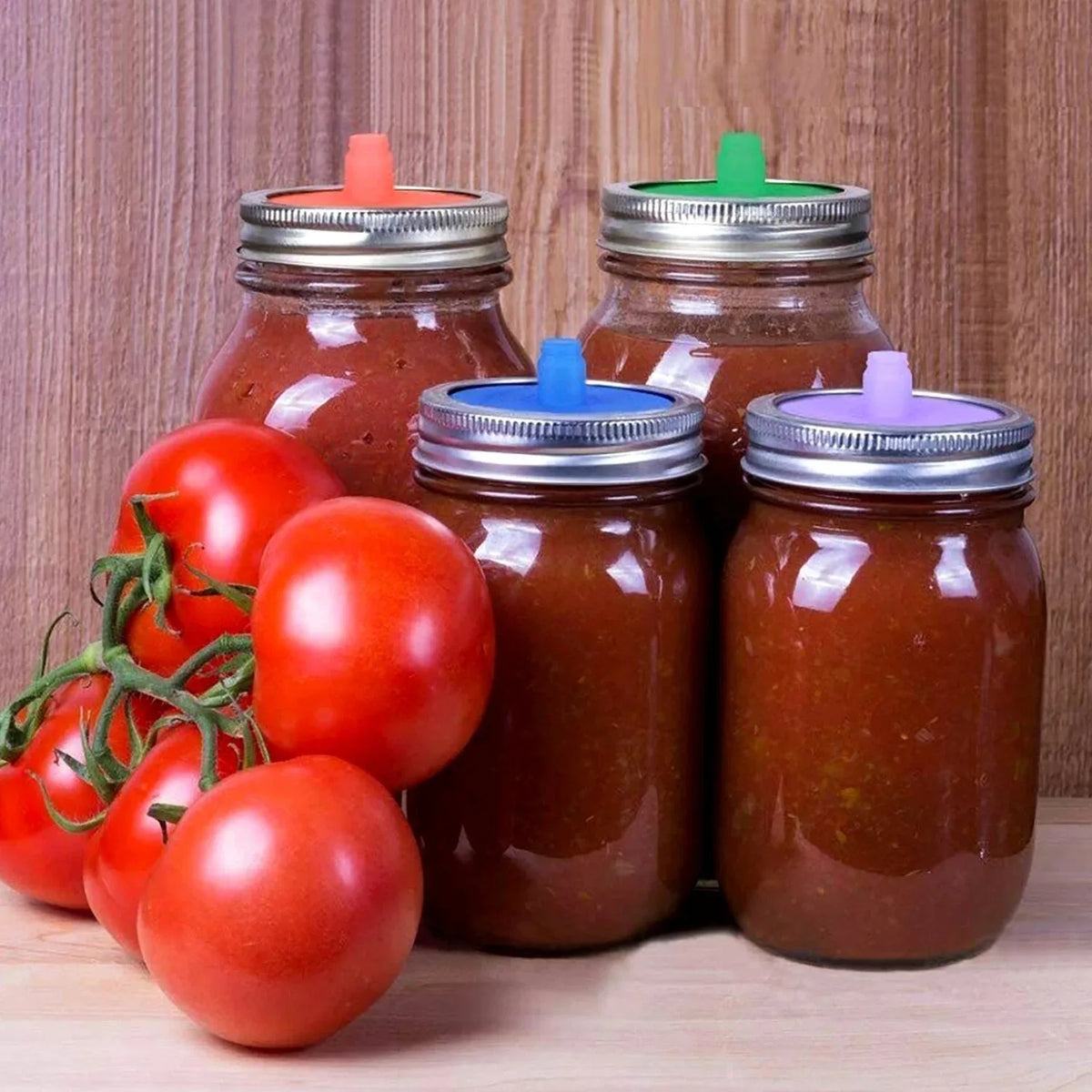 Silicone Fermenting Lids Waterless Airlock For Mason Jars