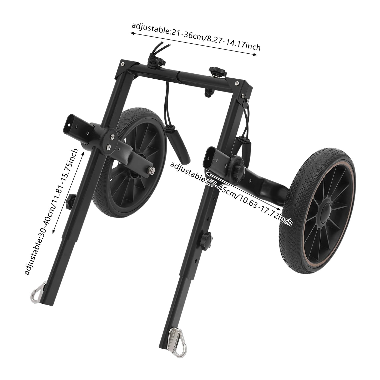Bymaocar Adjustable Aluminum Dog Wheelchair Hind Leg Support